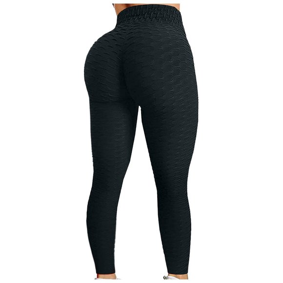 TIKTOK LEGGINGS Booty Lifting YOGA honeycomb - Picture 1 of 5
